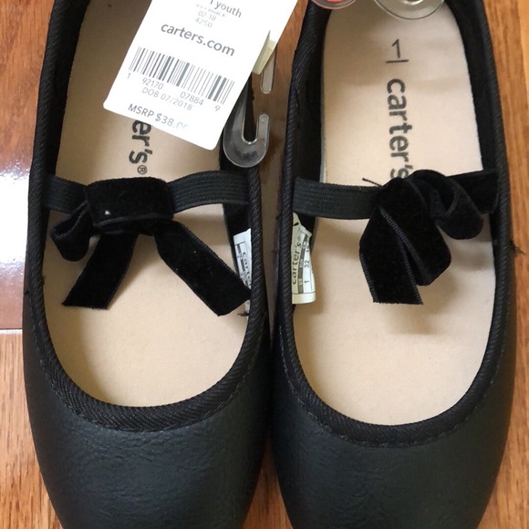 Carter's Shoes - Girls Carter’s size 1 black dress shoes